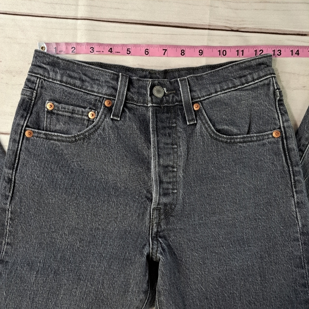 Levi 501 S Button Fly Waist 24 Length 28 Raw Hem May Have Been Cut. Inseam 24.5